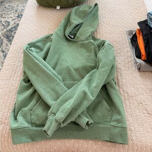 Green Gymshark Hooded Sweatshirt